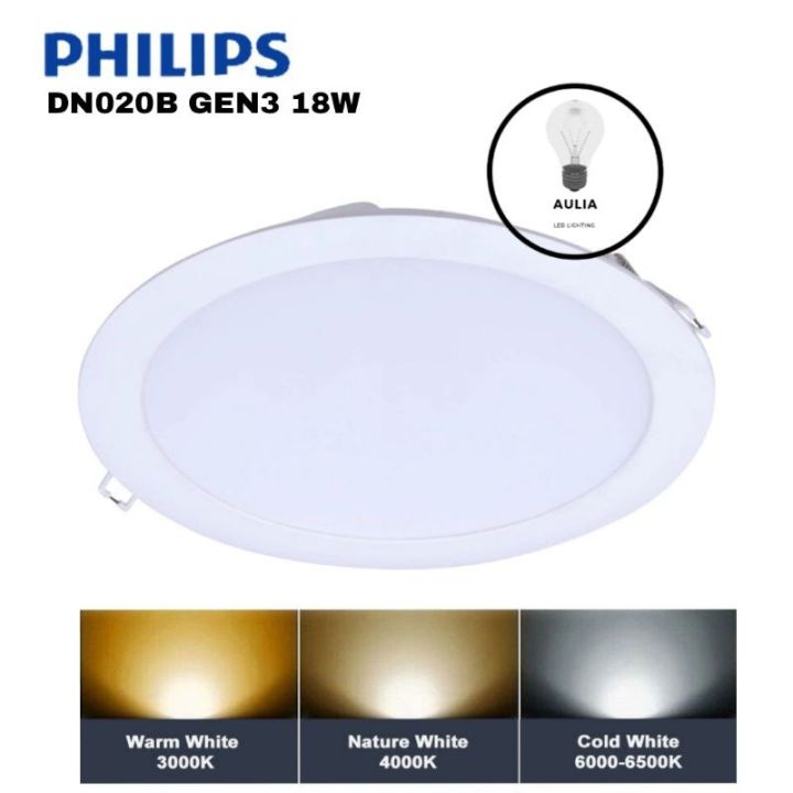 Lampu Philips Downlight 16w 16watt DN020B 16 Watt W Panel Ib 7 Inch ...