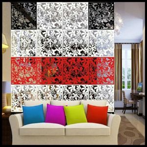 (BISACOD)1Set Isi 4 Pcs Penyekat Ruangan PVCVintage 3D Buterfly Tirai Gorden Gantung Partisi Ruangan