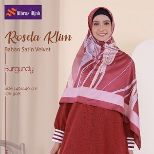 ROSELA KLIM KERUDUNG MOTIF SATIN JUMBO NIBRAS HIJAB