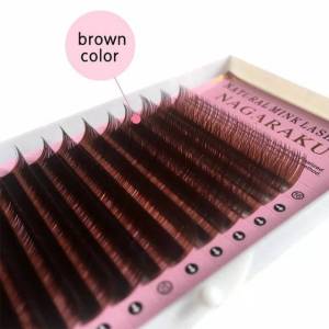 nagaraku brown / coklat bulumata eyelash extension warna coklat