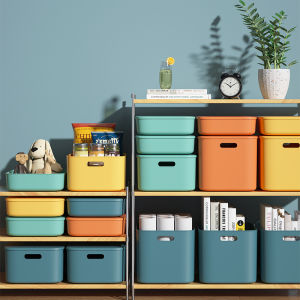 CNMF Hộp Đựng Để Bàn Có Nắp Hộp Đựng Mỹ Phẩm Trang Điểm Quần Áo Chống Bụi Giỏ Đựng