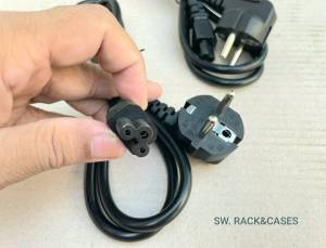 สายไฟปลั็กคอม ปลั๊กอะแดปเตอร์ (ราคาต่อ 1 เส้น)ปลั๊กกาว 3ขา300/500V สายยาว 1.2 เมตร สายไฟปลั็กคอม ปลั๊กอะแดปเตอร์ วัสดุทองแดงผสม สินค้ามาตรฐาน