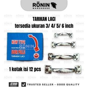Tarikan Laci Krom Pegangan Handle Gagang Knob 3 4 5 6 inch 12 pcs KZK