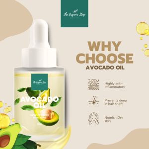 TheOrganicStop Avocado Oil Face & Hair Oil Cold Pressed Pure 30 ml