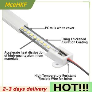 MceHKF AC220V LED Bar Light High Brightness 2835 LED Clip 30cm 40cm 72LEDs Rigid Strip Saving LED Tubes