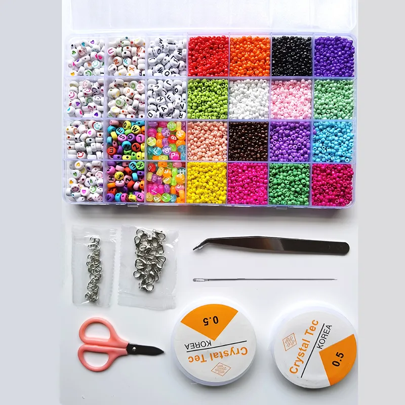 Seed Beads Amazon Alphabet Beads 10800pcs 3mm 8/0 Glass Seed Beads