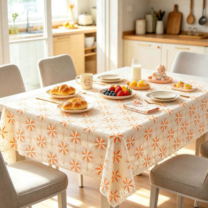 LACE PVC Tablecloth Table Cover Waterproof  Oilproof Mantel  Exquisite Table Cover Home/Hotel Decora