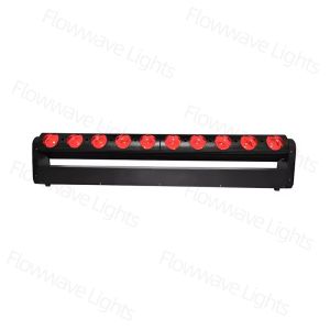 Flowwave 10 Led 400W Scanning Beam Wash Light Stage Light Rgbw 10X40W Dmx512 Sound-Activated Rdm Beam Effect Christmas Party Gift