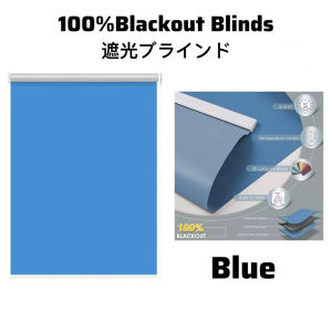 【READY STOCK】🔥120×180cm 100%Blackout Roller Blinds For window Korean Blinds for Bedroom & Office & Bathroom waterproof