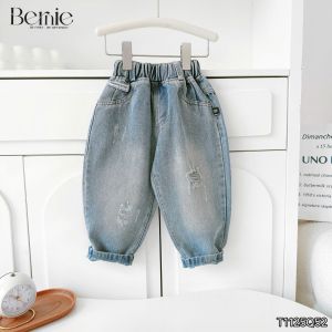 Quần jean dài quần denim dáng baggy xước cho bé trai Style hàn quốc size 11 tới 28kg BERNIE T1125Q52