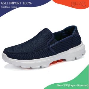 Prelesty Sepatu Pria Outdoor Fashion Santai Mendaki Gunung Hiking Olahraga Tanpa Tali Slip On Sneakers Adventure Casual Cowok Dewasa 305
