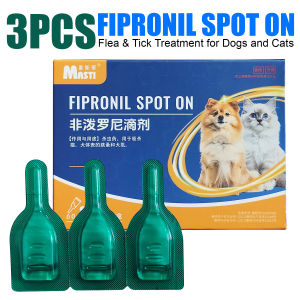 MASTI Fipronil Spot On Flea & Tick Treatment for Dogs and Cats Repellent Anti-Flea Anti-Itching