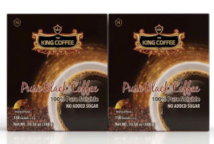 Cà phê đen hòa tan TNI King Coffee Pure Black Coffee dạng túi. Khối lượng 200g (100 gói x 2g)