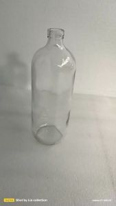 PAKET 10 BOTOL KACA 1L+TUTUP/Botol jamu/botol bensin eceran