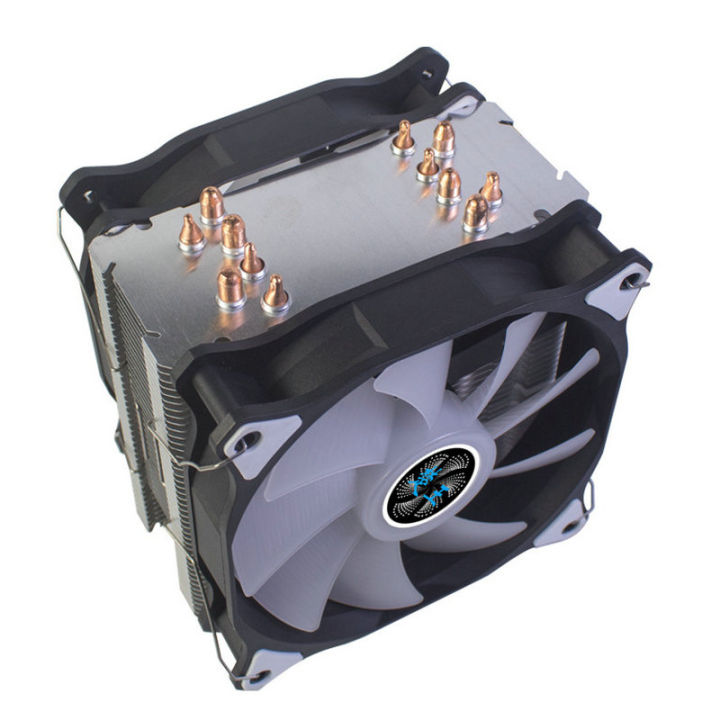 12th generation pure copper 6 heat pipe CPU radiator 115X mute fan AMD ...