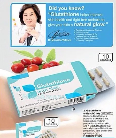 avon glutathione with nac Avon Life Glutathione supplements (10 capsules / box) Glutathione With Nac  Capsules 10 Capsules Per Box Supplements Glutathione Immune System Support  Avon Products Glutathione Supplement - Lazada