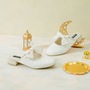 Dianable - Priska Heels Mules Sepatu Wanita (Black - Brown - Ivory - Soft Blue)