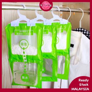 Hanging Dehumidifier Bag 100g Closet Wardrobe Dehumidifier Bag Desiccant Hanging Moisture Absorber Ani Mold Deodorizing 可挂式除湿袋