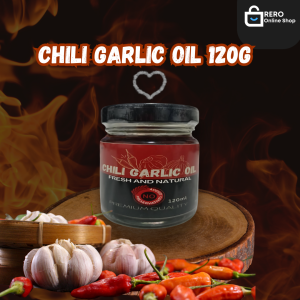 Chili Garlic oil 120g healthy Choice Flavor perfect for adding to any Dish