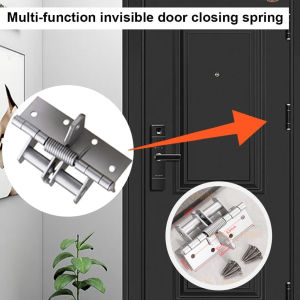 Stainless Automatic Door Closer Silent Concealed Hydraulic Spring Buffer Automatics Closes Doors
