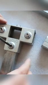 C.B. Aluminum alloy Square Tube Pipe Connector Tube Pipe Fitting Accessories with Screw 20x20mm