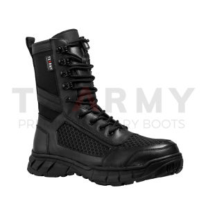 Sepatu Pdl Jatah TNI POLRI Security warna hitam model Jaring tawon Tali Biasa txarmy