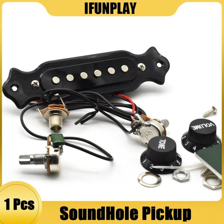 Ceramics Sound Hole Acoustic Guitar Pickup Folk Acoustic