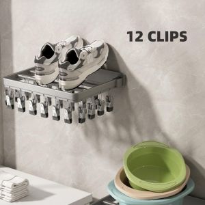 【SG STOCK】12 & 26 Clips Drying Rack High Capacity Organization Multipurpose for Bras Scarf