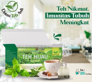 teh hijau original tazakka untuk diet pelangsing alami detok tanpa efek samping 20kantong
