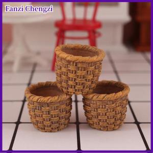 Fanzi 1 chiếc búp bê mô hình giỏ nhựa thu nhỏ Nhà búp bê 1:12 phụ kiện nhà bếp