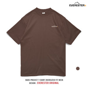 EVERESTER เสื้อยืด คอฟิต Heavy Cotton Original เสื้อผู้ชาย Oversize สีดำ ขาว ONF