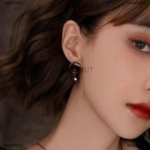 [COD] MINIFRIUT Earrings Star Moon Design Pendant Eardrop For Women Stud Trendy Dangle Earrings