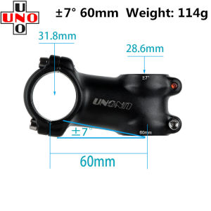 UNO Stem 7°/17°/25°/35° Ultralight Aluminum Alloy 6061-T6 Material Bicycle Handlebar Stem