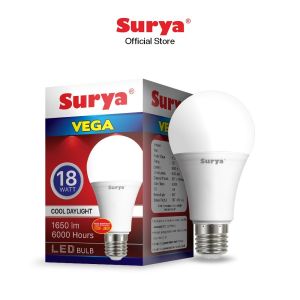 Lampu Led Bulb Surya Vega 18 Watt Putih Cool Day Light Original