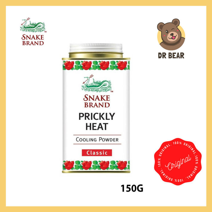 Snake Powder Snake Brand Classic Prickly Heat Cooling Powder 150g | Lazada