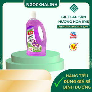 GIFT lau sàn hương hoa IRIS chai 1L