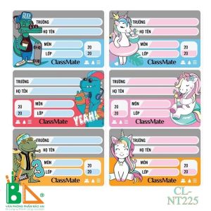 COMBO 2 TẬP Nhãn vở Classmate Funny CL-NT225 -  - Văn phòng phẩm Bảo An