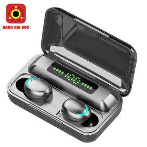 Tai nghe cảm ứng F9 5C - Tai nghe Bluetooth V5.3 chống nước chống ồn đàm thoại trực tiếp phiên bản mới cao cấp pro (đen)