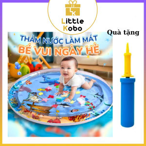 Thảm Nước 100cm Thảm Đệm Nước Thảm Nhún Cho Bé Chống Tràn Tặng Kèm Bơm Đồ Chơi Trẻ Em Summer Mùa Hè