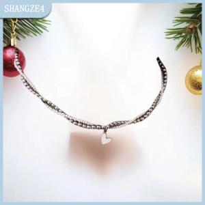 【SHANGZE4】 Choker Dây chuyền trái tim Mặt dây chuyền chuỗi Đồ trang sức phụ nữ чокер Multilayer Neck collier Femme cadenas Para mujer cho cô gái