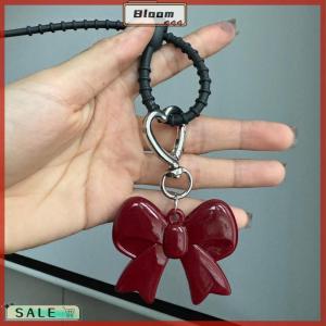 Follow Get New[Bloom Z] Exquisite Temperament Red Heart Bow Charms Keychain Versatile Phone Pendant Fashion Backpack Hanging Ornament Accessories Gifts