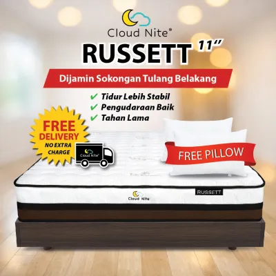 Cloud Nite - Russett 11inch Orthopedic Spring Mattress with Coconut Fiber – Firm & Supportive