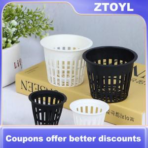 【ZTOYL】 10Pcs 2 Inch 3 Inch Grow Orchids Hydroponics Cups Planting Mesh Pot Soilless Net Basket Slotted Colonization Container