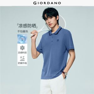 GIORDANO Men Polo Shirt High Tech Cool Touch High Tech Polo Shirt Casual Stylish Trendy Elegant Comfortable 13016232