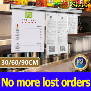 👍No more lost orders👍SBSLA receipt organizer30cm/60cm/90cm holder Bar No Punching Stick Document Hanging Clipboard for Hotels Restaurants menu slip out bill restaurant ticket reciepts spike kitchen magnetic memotab grabber rack order check order clip