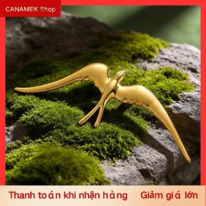 CS Swallow Pin Trâm cho phụ nữ người đàn ông thời trang thép không gỉ động vật ve áo huy hiệu đồ trang sức phù hợp với áo sơ mi quần áo phụ kiện