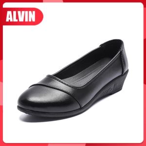 Leather Single Shoes Female Soft Bottom Flat Leather Shoes Womens Shoes Womens Leather Shoes