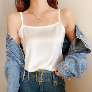 Áo 2 dây nữ lụa satin cao cấp mặc trong vestblazer chất vải mịn mát - NEW DESIGN AO0024