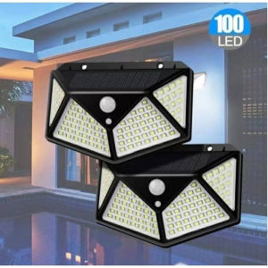 100 LED solar light external solar waterproof light PIR motion sensor street light,1/2/6PCS⚡PH deliveryIn stock⚡