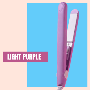 Mini Hair Straightener Ceramic Flat Iron Portable Travel Size Fast Heat 2 Pin Plug Hair Curler